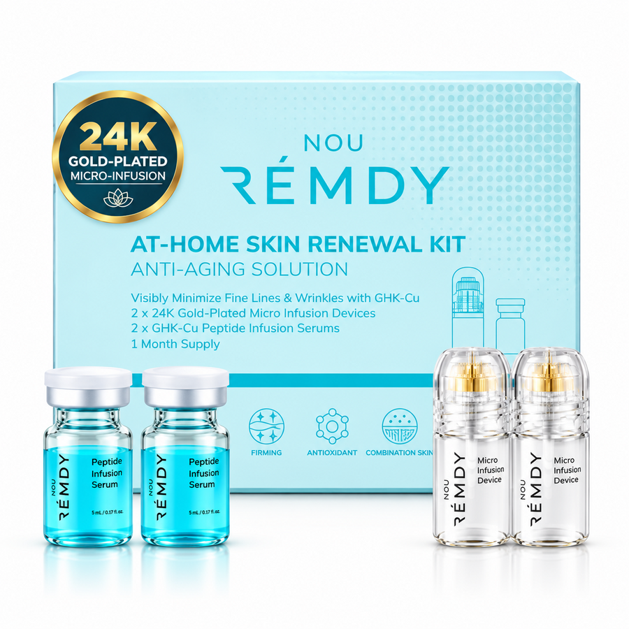 NOU RÉMDY one-month kit: two devices and two peptide serums
